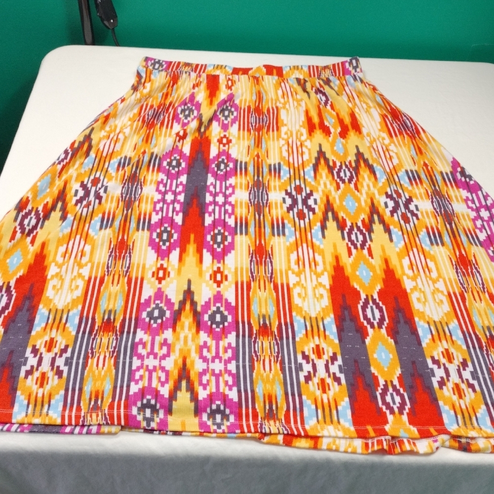 Kim Rogers Multicolor A-Line Skirt Size Large